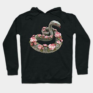 Floral snake Hoodie